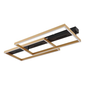 Globo 48461-54 - LED Φωτιστικό οροφής LUFFY LED/54W/230V 39,8x90 cm μαύρο/χρυσό