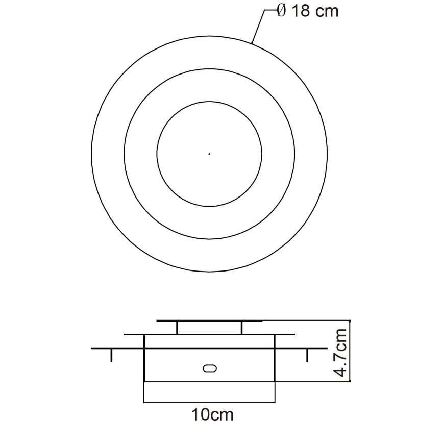 Globo - LED φωτιστικό οροφής LED/18W/230V 3000K Ø 18 cm χρυσό
