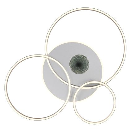 Globo - Ρυθμιζόμενο LED φωτιστικό οροφής LED/54W/230V 2700-6000K 90x70 cm ασημί + τηλεχειριστήριο