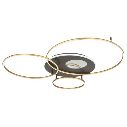 Globo - LED Ρυθμιζόμενο φωτιστικό οροφής LED/70W/230V 2700-6500K χρυσό + τηλεχειριστήριο
