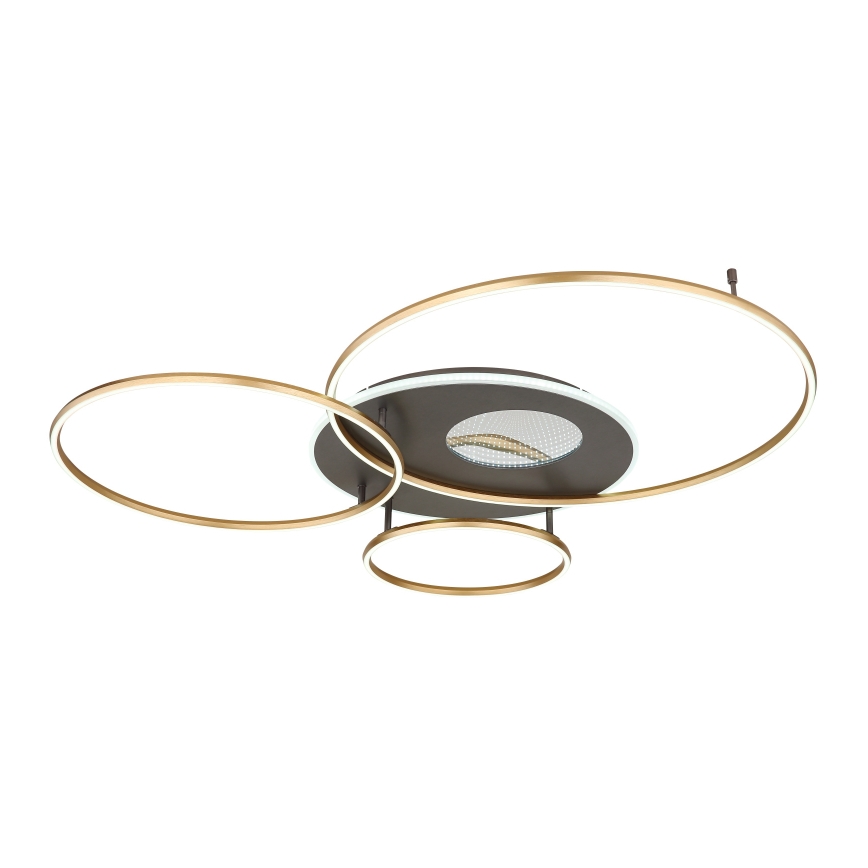 Globo - LED Ρυθμιζόμενο φωτιστικό οροφής LED/70W/230V 2700-6500K χρυσό + τηλεχειριστήριο