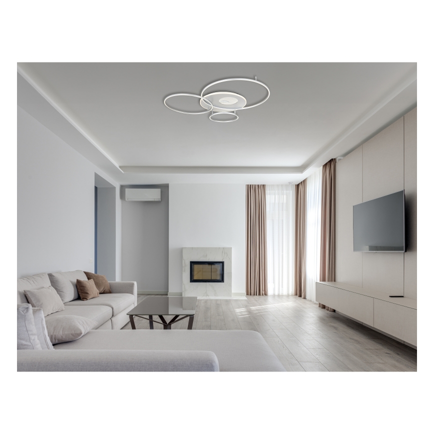 Globo - LED Ρυθμιζόμενο φωτιστικό οροφής LED/70W/230V 2700-6500K ματ χρώμιο + τηλεχειριστήριο