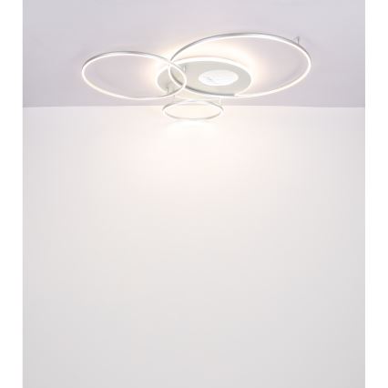 Globo - LED Ρυθμιζόμενο φωτιστικό οροφής LED/70W/230V 2700-6500K ματ χρώμιο + τηλεχειριστήριο
