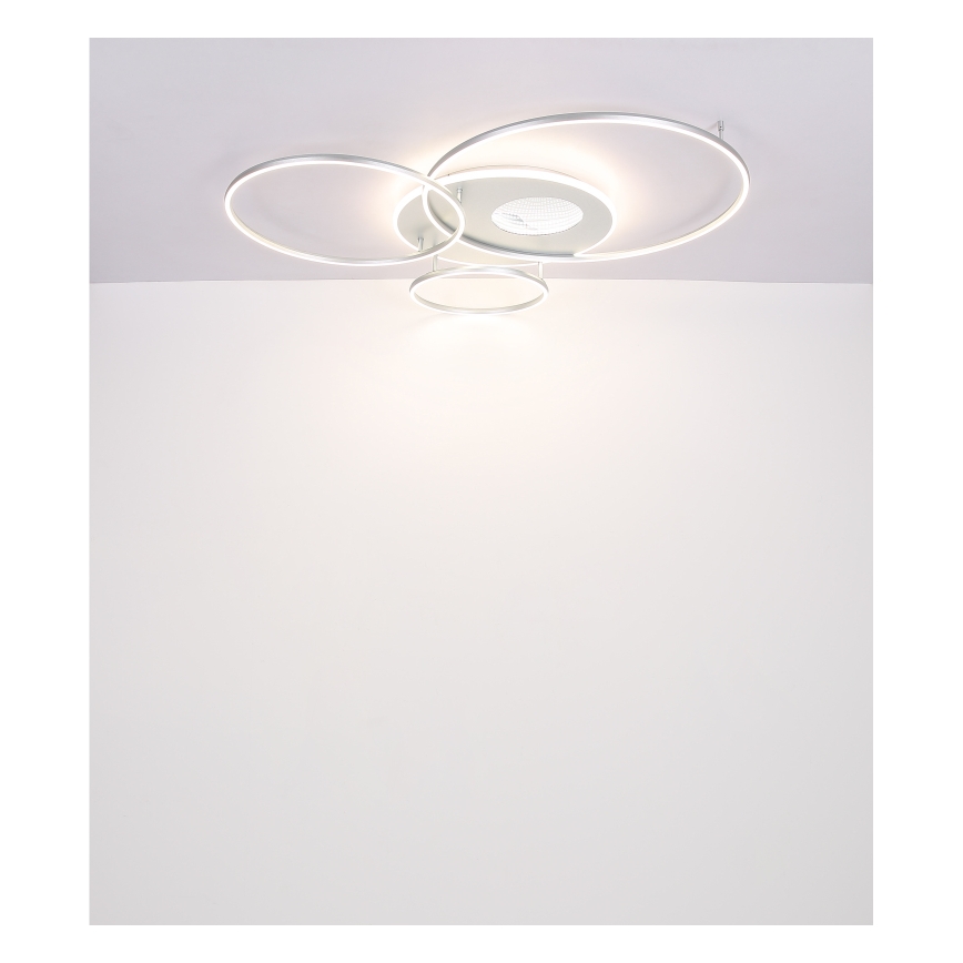 Globo - LED Ρυθμιζόμενο φωτιστικό οροφής LED/70W/230V 2700-6500K ματ χρώμιο + τηλεχειριστήριο
