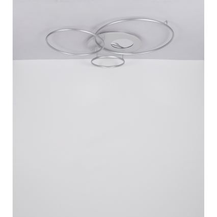 Globo - LED Ρυθμιζόμενο φωτιστικό οροφής LED/70W/230V 2700-6500K ματ χρώμιο + τηλεχειριστήριο
