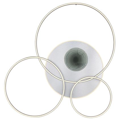 Globo - LED Ρυθμιζόμενο φωτιστικό οροφής LED/70W/230V 2700-6500K Wi-Fi Tuya ματ χρώμιο + τηλεχειριστήριο