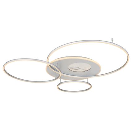 Globo - Ρυθμιζόμενο LED φωτιστικό οροφής LED/70W/230V 2700-6500K Wi-Fi Tuya ματ χρώμιο + τηλεχειριστήριο