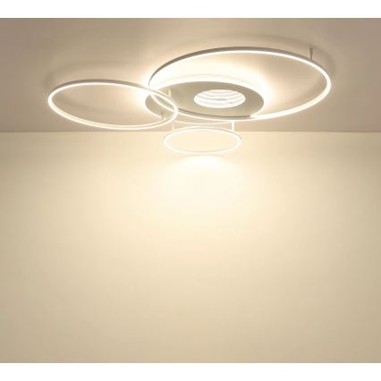 Globo - Ρυθμιζόμενο LED φωτιστικό οροφής LED/70W/230V 2700-6500K 105x26,5 cm λευκό + τηλεχειριστήριο