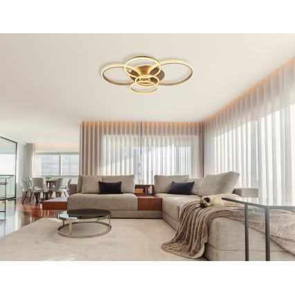 Globo - Φωτιστικό οροφής LED LED/70W/230V 3000K 88x110 cm μπεζ