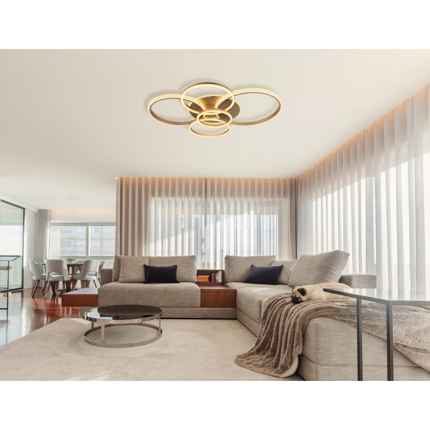 Globo - Φωτιστικό οροφής LED LED/70W/230V 3000K 88x110 cm μπεζ