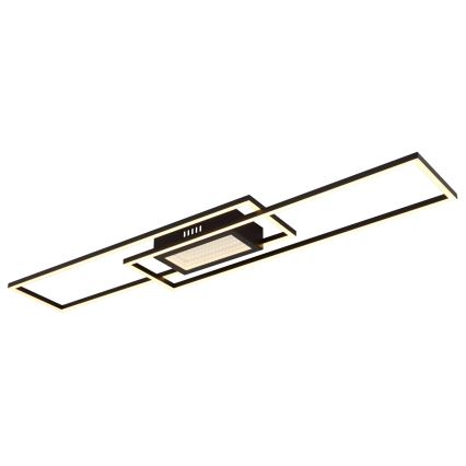 Globo - Ρυθμιζόμενο φωτιστικό οροφής LED/42W/230V 2700-6500K 19,6x96 cm μαύρο + τηλεχειριστήριο