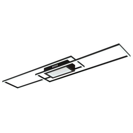 Globo - Ρυθμιζόμενο φωτιστικό οροφής LED/42W/230V 2700-6500K 19,6x96 cm μαύρο + τηλεχειριστήριο