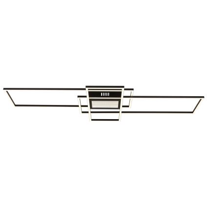 Globo - Ρυθμιζόμενο LED φωτιστικό οροφής, 60W/230V, 2700-6500K, 42x110,8 cm, μαύρο + τηλεχειριστήριο