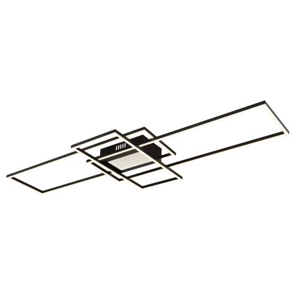 Globo - Ρυθμιζόμενο LED φωτιστικό οροφής, 60W/230V, 2700-6500K, 42x110,8 cm, μαύρο + τηλεχειριστήριο