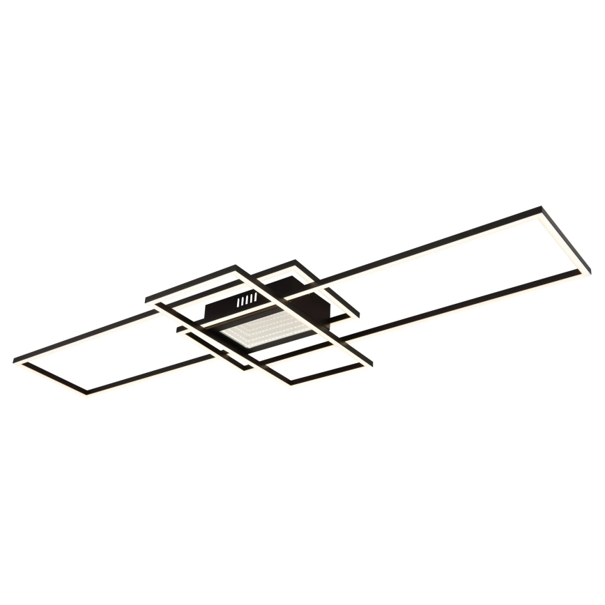 Globo - Ρυθμιζόμενο LED φωτιστικό οροφής, 60W/230V, 2700-6500K, 42x110,8 cm, μαύρο + τηλεχειριστήριο