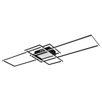 Globo - Ρυθμιζόμενο LED φωτιστικό οροφής, 60W/230V, 2700-6500K, 42x110,8 cm, μαύρο + τηλεχειριστήριο