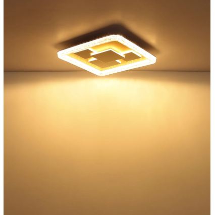 Globo - Φωτιστικό οροφής LED/40W/230V 3000K 48,8x48,8 cm χρυσό