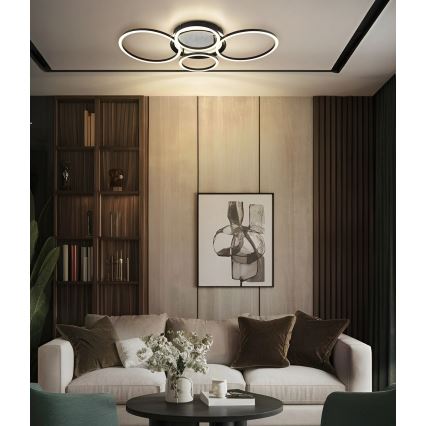 Globo - Φωτιστικό οροφής LED/40W/230V 4000K 72x52 cm μαύρο
