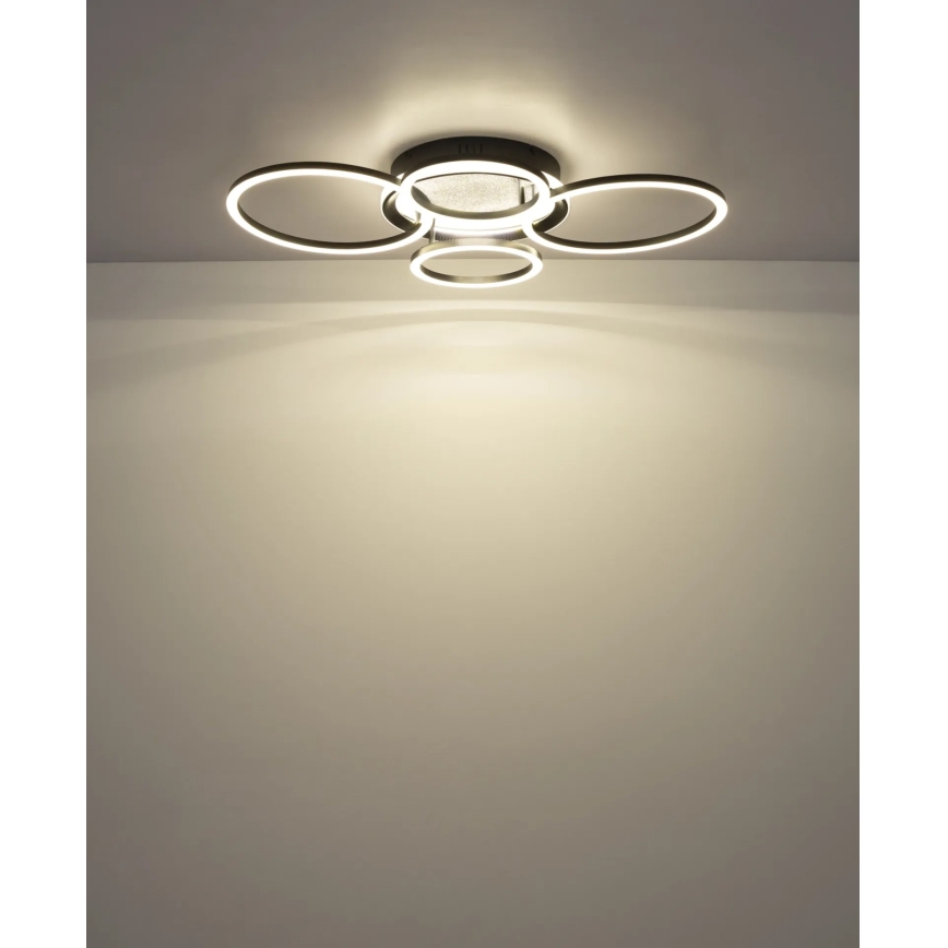 Globo - Φωτιστικό οροφής LED/40W/230V 4000K 72x52 cm μαύρο