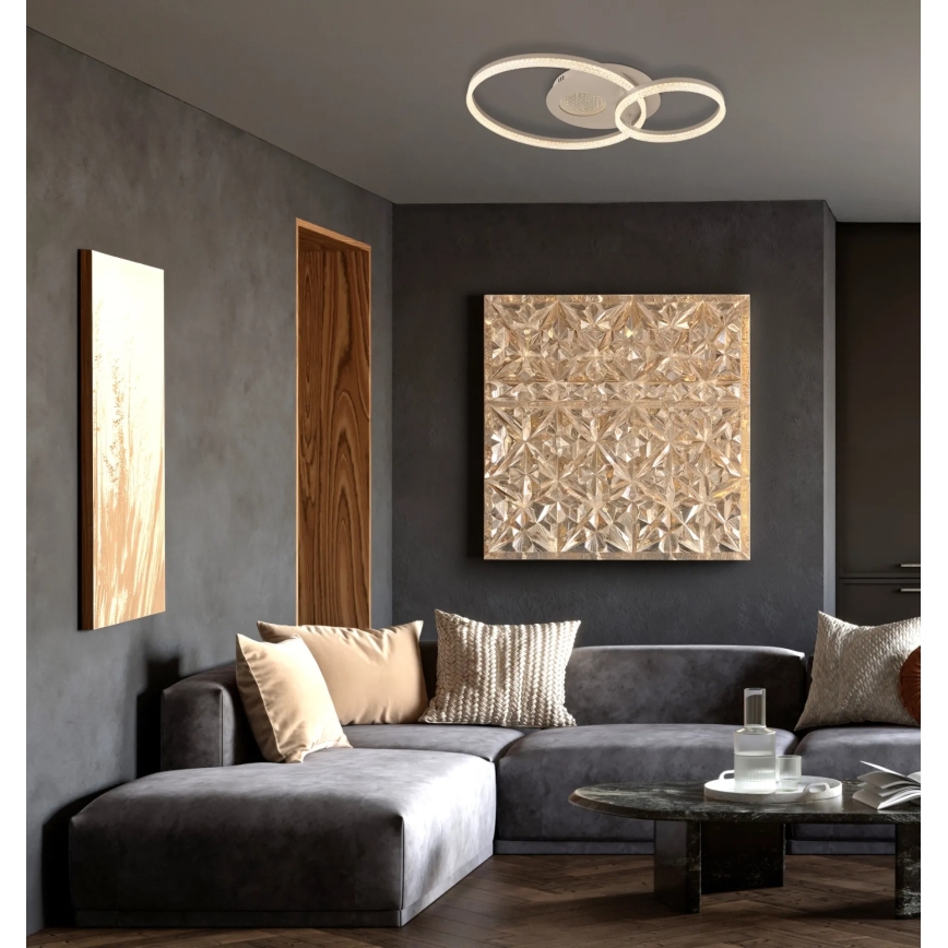 Globo - Φωτιστικό οροφής LED LED/30W/230V 3000K 70x50 cm μπεζ