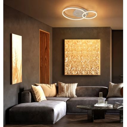 Globo - Φωτιστικό οροφής LED LED/30W/230V 3000K 70x50 cm μπεζ