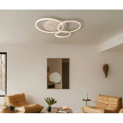 Globo - Φωτιστικό οροφής LED 40W/230V 3000K 78x60 εκ. μπεζ