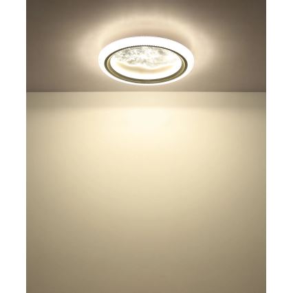 Globo - LED φωτιστικό οροφής LED/28W/230V 3000/4200/6000K διάμ. 39,5 cm ασημί