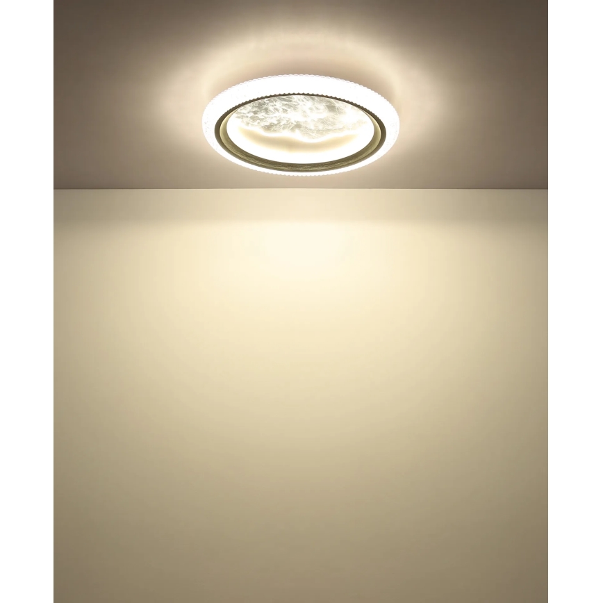 Globo - LED φωτιστικό οροφής LED/28W/230V 3000/4200/6000K διάμ. 39,5 cm ασημί