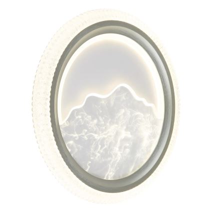 Globo - LED φωτιστικό οροφής LED/28W/230V 3000/4200/6000K διάμ. 39,5 cm ασημί