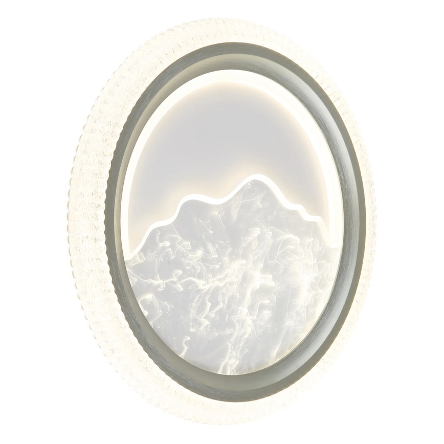 Globo - LED φωτιστικό οροφής LED/28W/230V 3000/4200/6000K διάμ. 39,5 cm ασημί