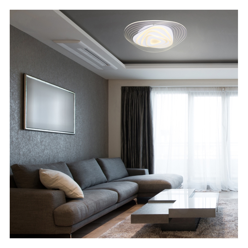 Globo - Ρυθμιζόμενο LED φωτιστικό οροφής LED/40W/230V 3000-6500K 50,2x48,8 εκ. Wi-Fi Tuya + τηλεχειριστήριο