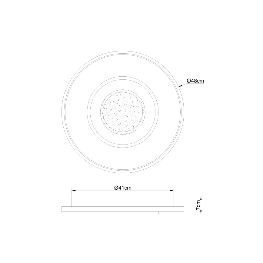 Globo - LED Dimmable φωτιστικό οροφής LED/36W/230V 2700-6000K + τηλεχειριστήριο