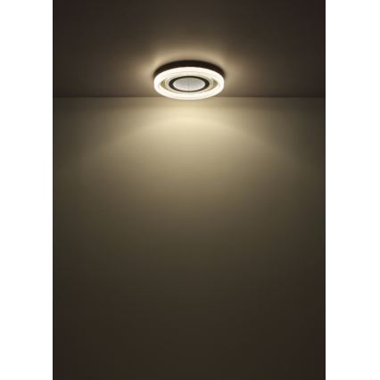 Globo - LED Ρυθμιζόμενο Φωτιστικό Οροφής LED/48W/230V 2700-6000K διάμ. 48 εκ. ανθρακί + τηλεχειριστήριο