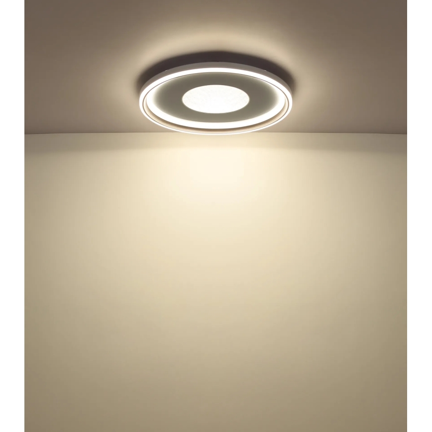 Globo - Ρυθμιζόμενο οροφής φωτιστικό LED/60W/230V 2700-6000K διάμ. 59 cm λευκό/κρεμ + τηλεχειριστήριο