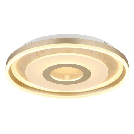 Globo - Φωτιστικό οροφής LED/40W/230V 3000K, Ø 50 cm, τραβερτίνη