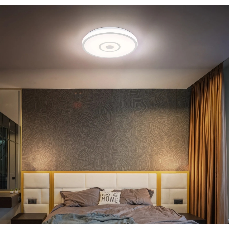 Globo - Φωτιστικό οροφής LED/24W/230V 3000/4000/6000K Ø 38 cm λευκό/ματ χρώμιο
