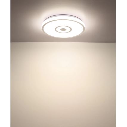 Globo - Φωτιστικό οροφής LED/24W/230V 3000/4000/6000K Ø 38 cm λευκό/ματ χρώμιο