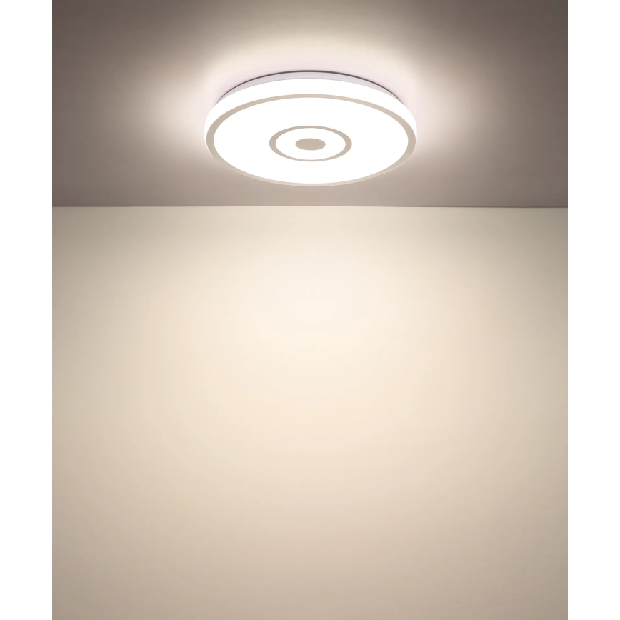 Globo - Φωτιστικό οροφής LED/24W/230V 3000/4000/6000K Ø 38 cm λευκό/ματ χρώμιο