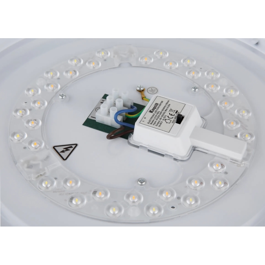 Globo - Φωτιστικό οροφής LED/24W/230V 3000/4000/6000K Ø 38 cm λευκό/ματ χρώμιο