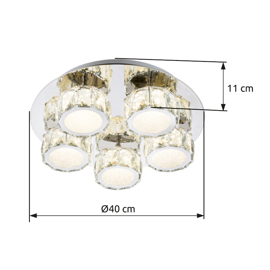 Globo - LED Dimmable φωτιστικό οροφής LED/40W/230V 4000K διάμετρος 40 cm