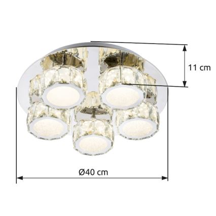 Globo - LED Dimmable φωτιστικό οροφής LED/40W/230V 4000K διάμετρος 40 cm