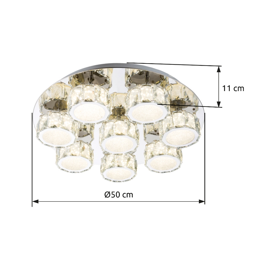 Globo - LED Dimmable φωτιστικό οροφής LED/64W/230V 4000K διάμετρος 50 cm
