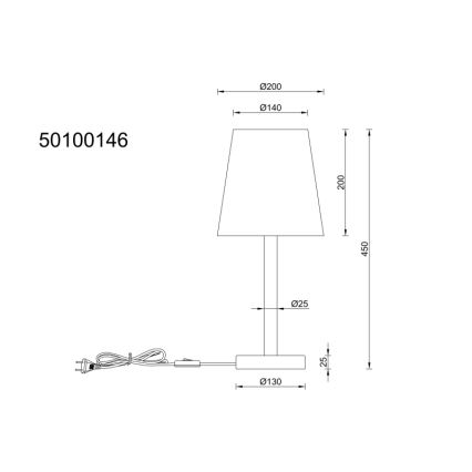Globo - Eπιτραπέζιο φωτιστικό 1xE14/25W/230V