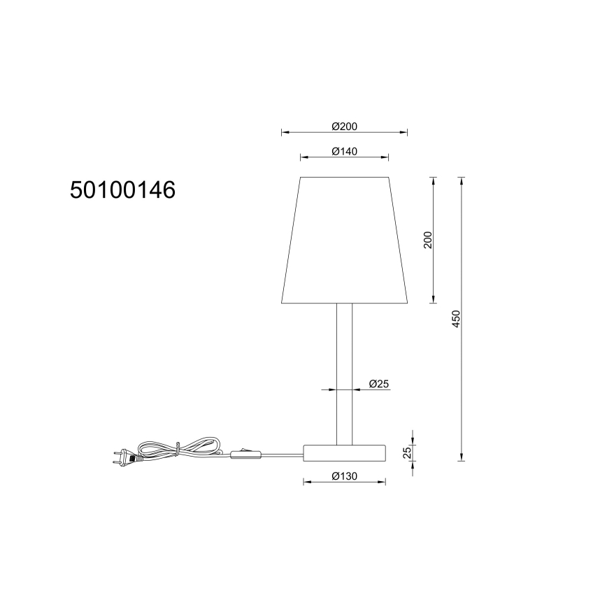 Globo - Eπιτραπέζιο φωτιστικό 1xE14/25W/230V