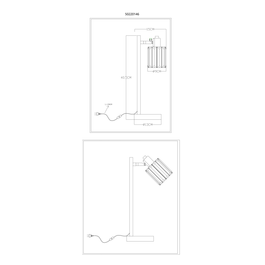 Globo - Eπιτραπέζιο φωτιστικό 1xE14/40W/230V