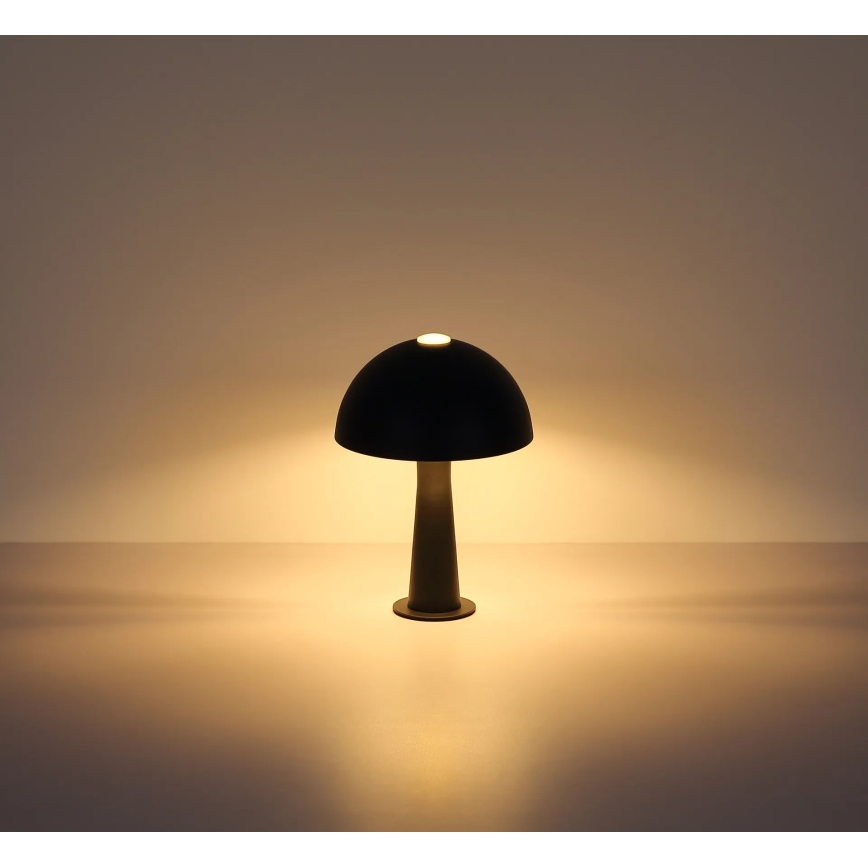 Globo - Επιτραπέζιο φωτιστικό 1xE14/25W/230V μαύρο