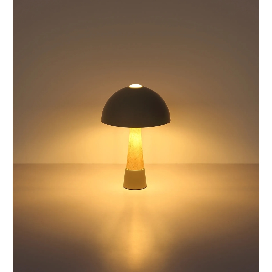 Globo - Επιτραπέζιο φωτιστικό 1xE27ILLU/40W/230V γκρι