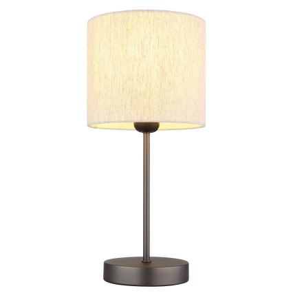 Globo - Επιτραπέζιο φωτιστικό 1xE27/25W/230V μαύρο/μπεζ