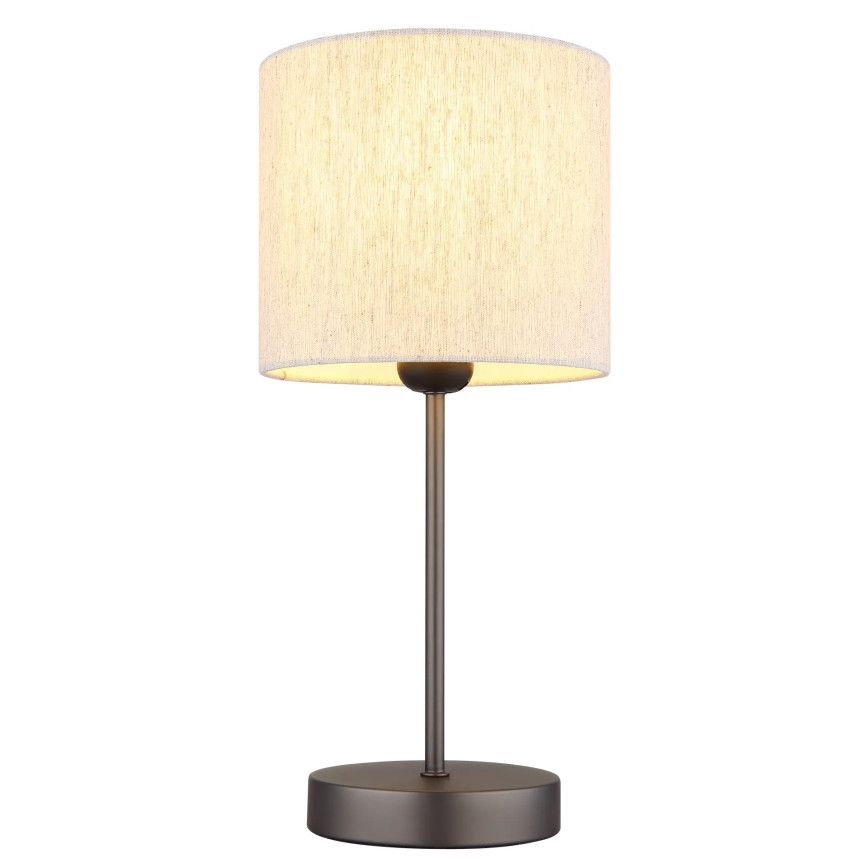 Globo - Επιτραπέζιο φωτιστικό 1xE27/25W/230V μαύρο/μπεζ