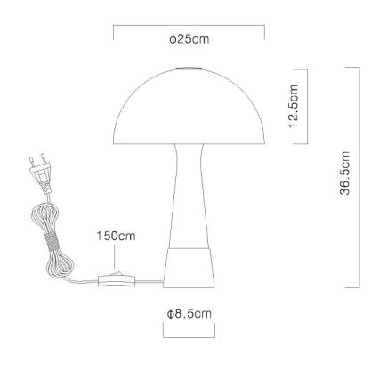 Globo - Επιτραπέζιο φωτιστικό 1xE27ILLU/40W/230V πράσινο